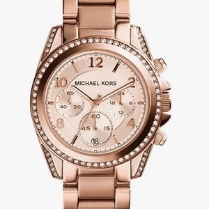 Michael Kors Rosegold Blair Watch with diamonds